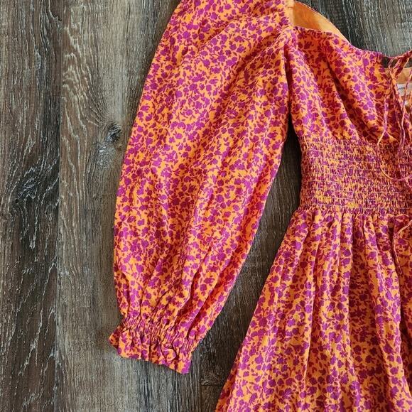 Peony Swimwear Gathered Midi Dress in Garden Party Size 6 US XS NWT - Picture 3 of 14